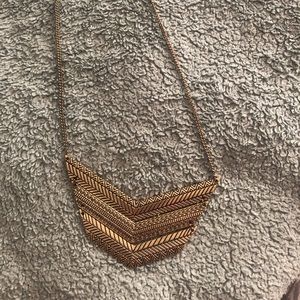 Gold geometric necklace